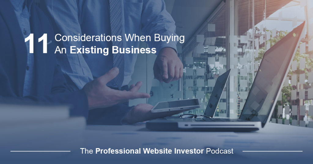 Considerations When Buying An Existing Business